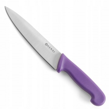 Nóż kuchenny dla alergików haccp fioletowy 320mm