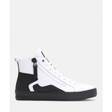 KAZAR - Biało czarne sneakersy męskie