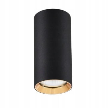 Lampa oświetlenie ze złotym ringiem tuba