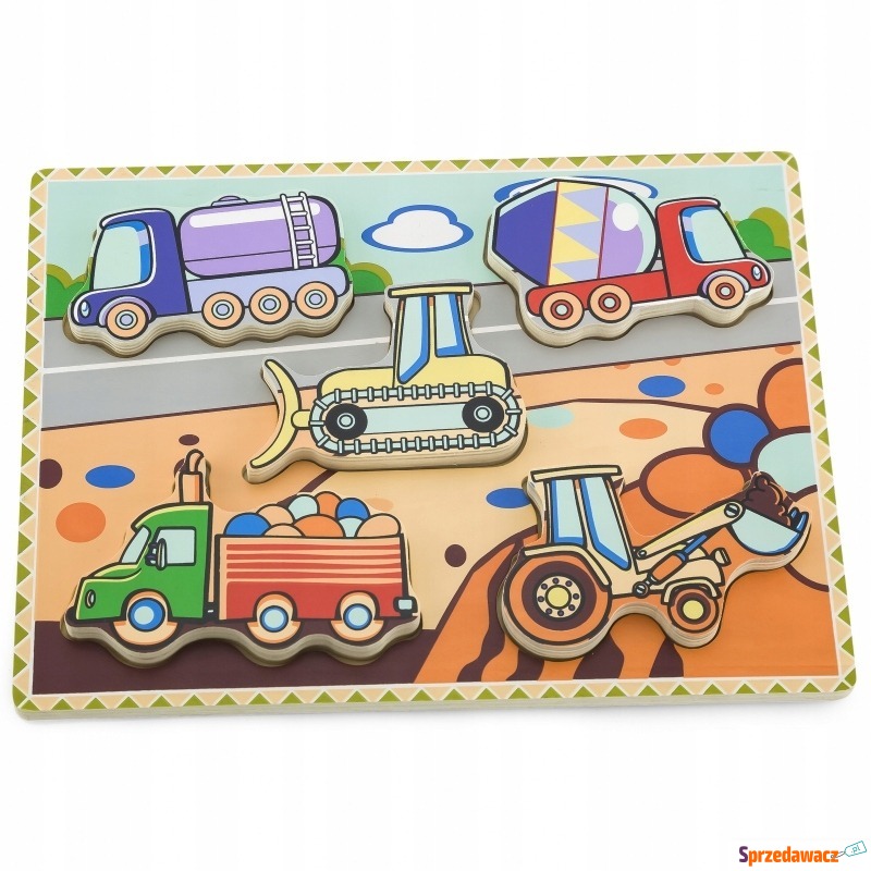 Puzzle dla dzieci grube pojazdy budowlane - Puzzle - Chorzów