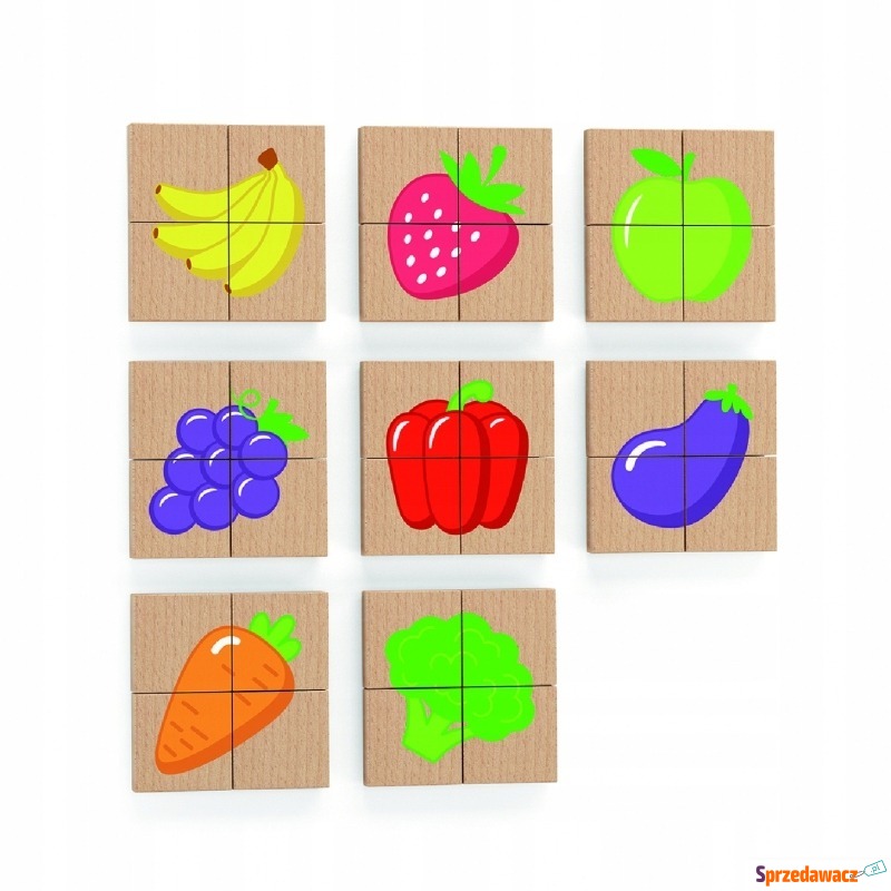 Puzzle magnetyczne owoce warzywa układanka - Puzzle - Gościęcin