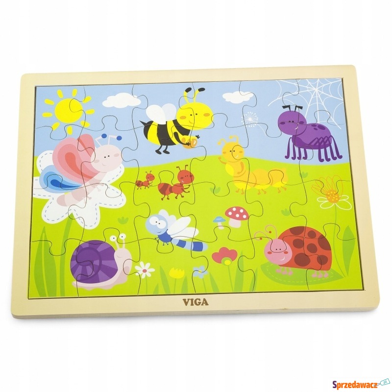 Puzzle dla dzieci drewniane park zwierzaki 24el. - Puzzle - Skarżysko-Kamienna