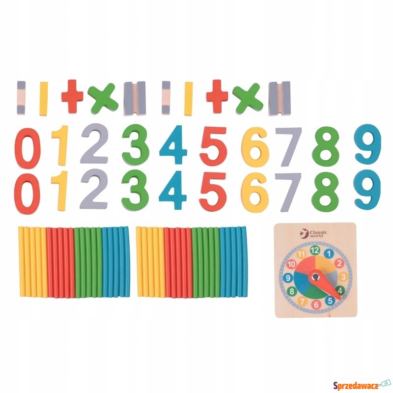 Gra matematyczna cyfry znaki dla dzieci - Pozostałe zabawki - Grabówka