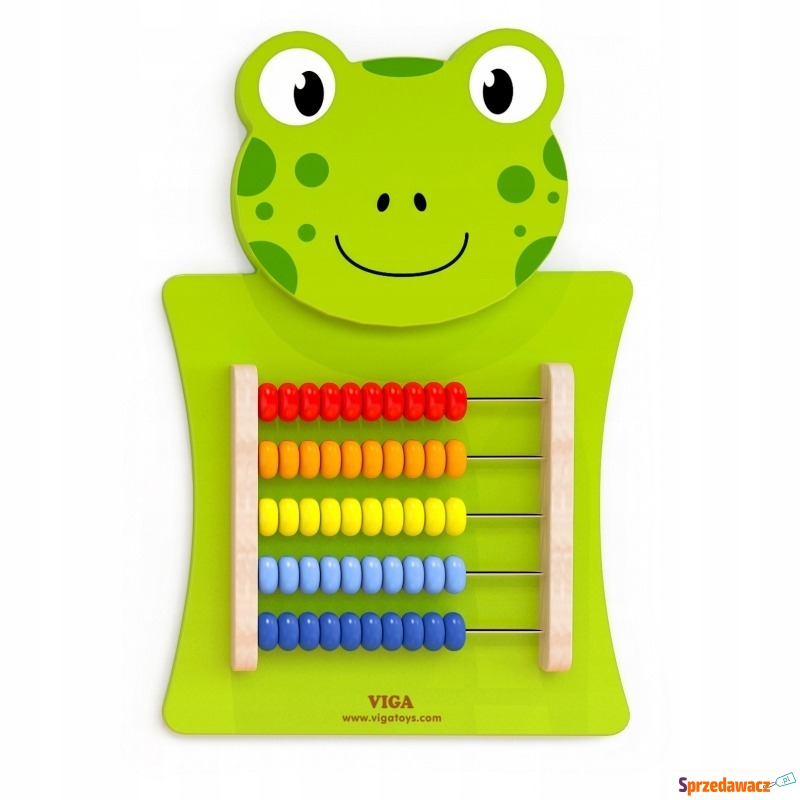 Drewniane liczydło edukacyjne żabka dla dzieci - Klocki - Nowa Ruda