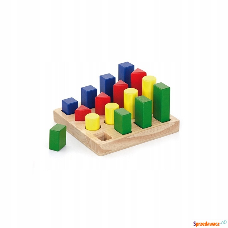 Klocki dla dzieci drewniane kształty kolory - Klocki - Chorzów