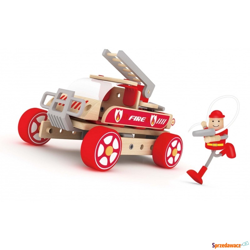 Klocki konstrukcyjne wóz strażacki dla dzieci - Klocki - Gorlice