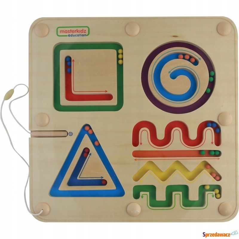 Labirynt linie kształty figury dla dzieci zabawa - Klocki - Orpiszew