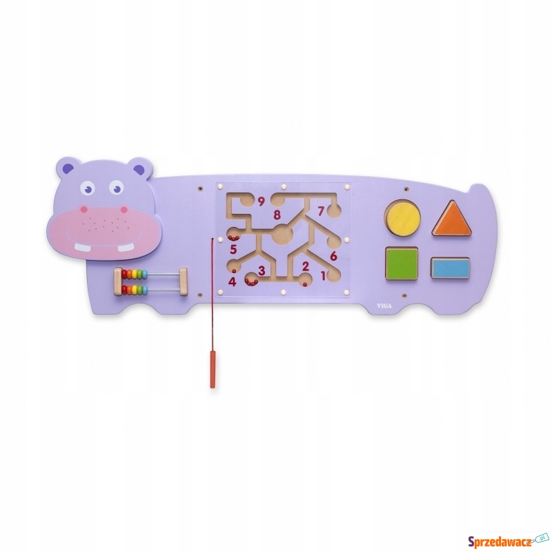 Tablica dla dzieci sensoryczna hipopotam - Klocki - Łapy