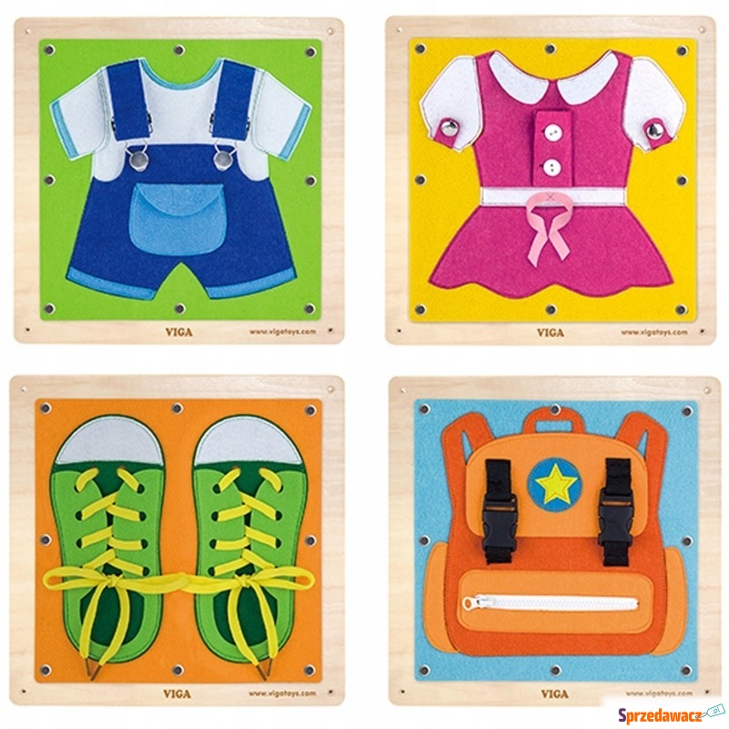 Drewniane tablice ubrania zapięcia dla dzieci - Pozostałe zabawki - Konin