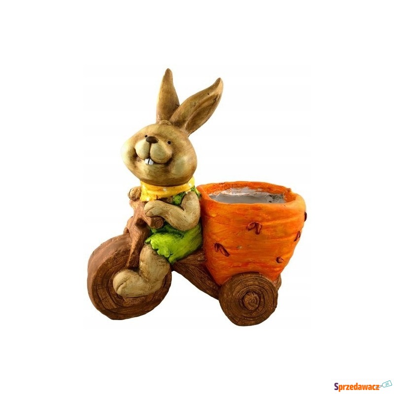 Figurka donica ceramika doniczka królik - Osłonki - Kraczkowa