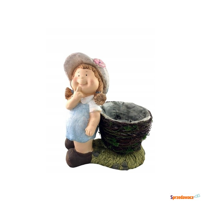 Figurka donica doniczka ceramika ogród dziewczynk - Osłonki - Lębork