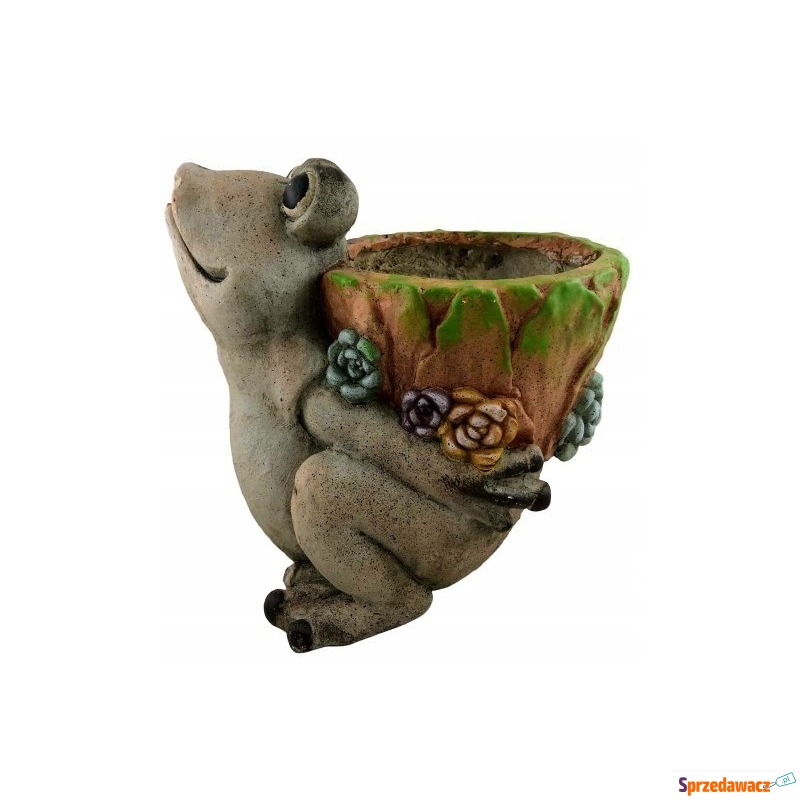 Figurka donica doniczka ceramika ogród żaba - Donice, doniczki - Świętochłowice