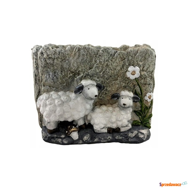 Figurka donica doniczka ceramika kwadratowa owca - Donice, doniczki - Włocławek