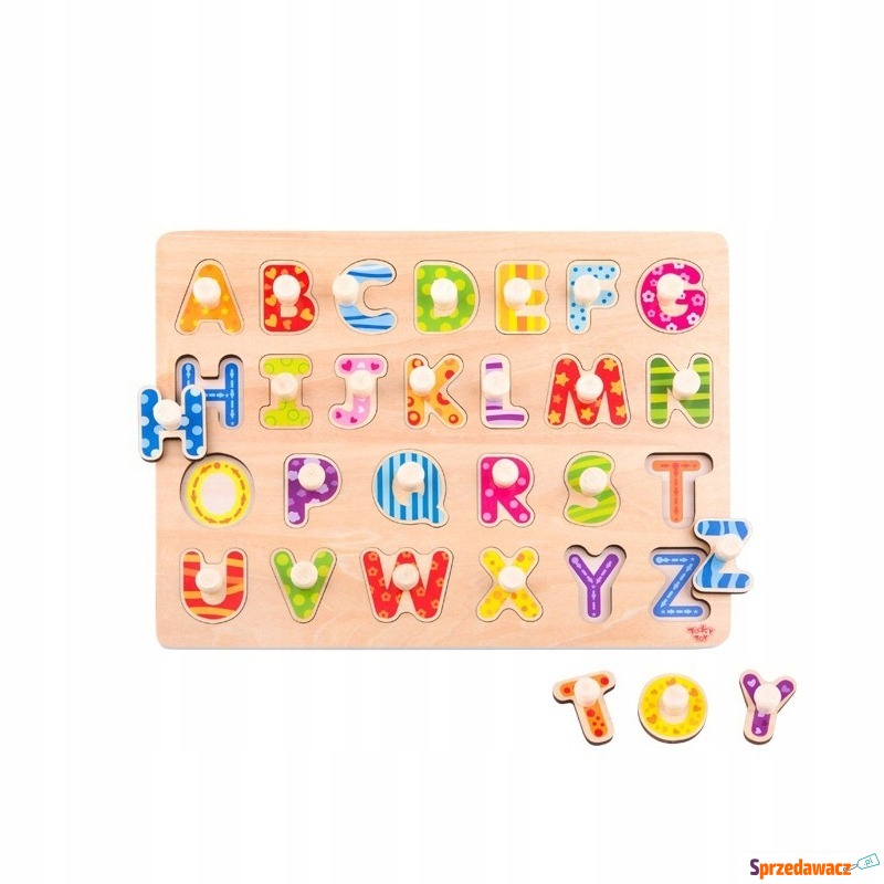 Puzzle dla dzieci układanka z pinezkami alfabet - Puzzle - Bełchatów