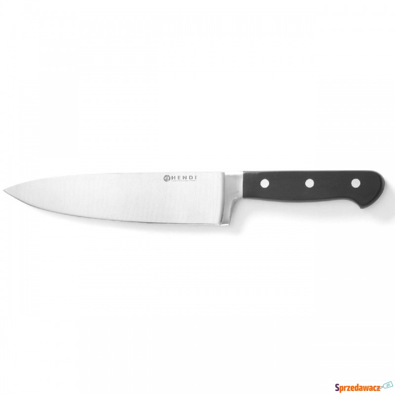 Nóż kucharski kuty ze stali stal 200 mm - Sztućce, noże - Knurów