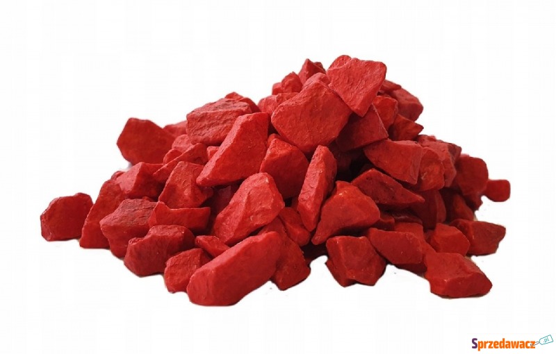 Kamienie kamień dekoracyjny czerwony 500g - Osłonki - Jastrzębie-Zdrój