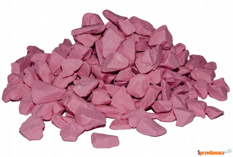 Kamienie kamień dekoracyjny różowy 500g - Osłonki - Bolesławiec