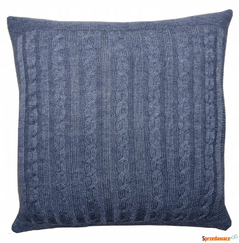 Poduszka dekoracyjna sweterek niebieska - Poduszki - Przemyśl