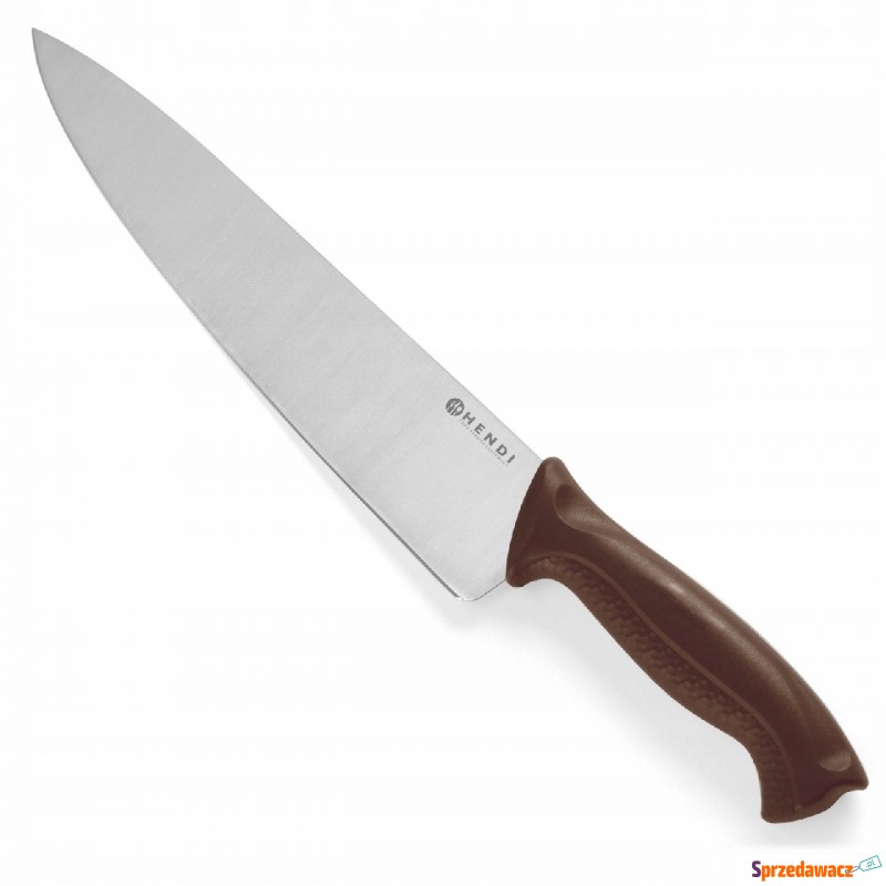 Nóż kucharski do wędlin haccp 385mm - brązowy - Sztućce, noże - Łapy