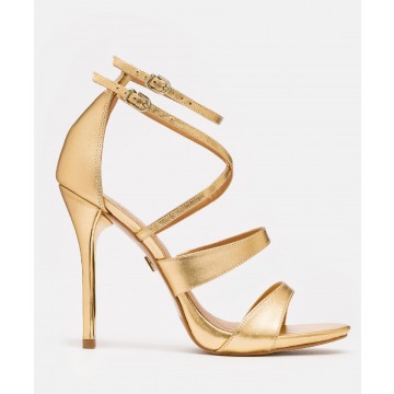 KAZAR - Złote sandały damskie