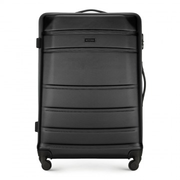 Wittchen - Duża walizka z ABS-u żłobiona czarna