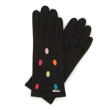 Wittchen - Damskie rękawiczki wełniane z kolorowymi kropkami