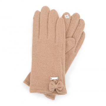 Wittchen - Damskie rękawiczki wełniane do smartfona