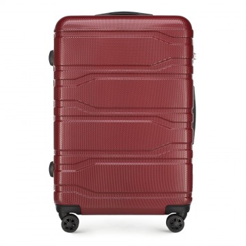 Wittchen - Duża walizka z polikarbonu tłoczona czerwona