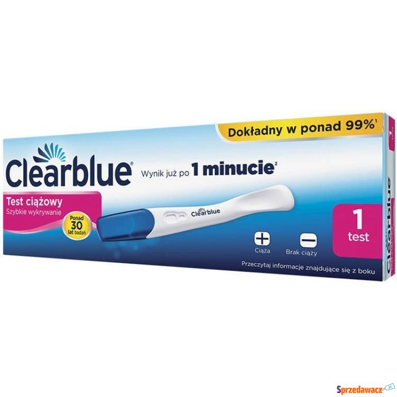 Clearblue test ciążowy szybkie wykrywanie x 1... - Pozostałe artykuły - Żagań