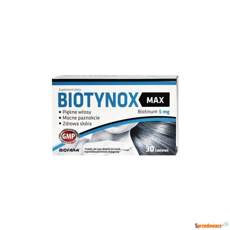 Biotynox max 5mg x 30 tabletek - Witaminy i suplementy - Staszów