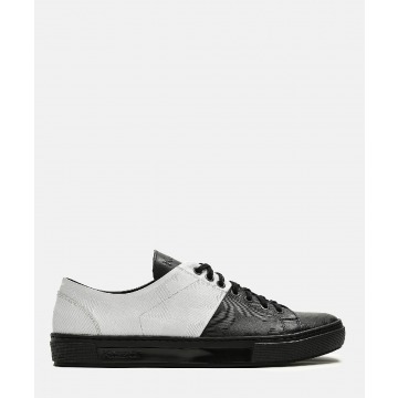 KAZAR - Biało czarne sneakersy męskie