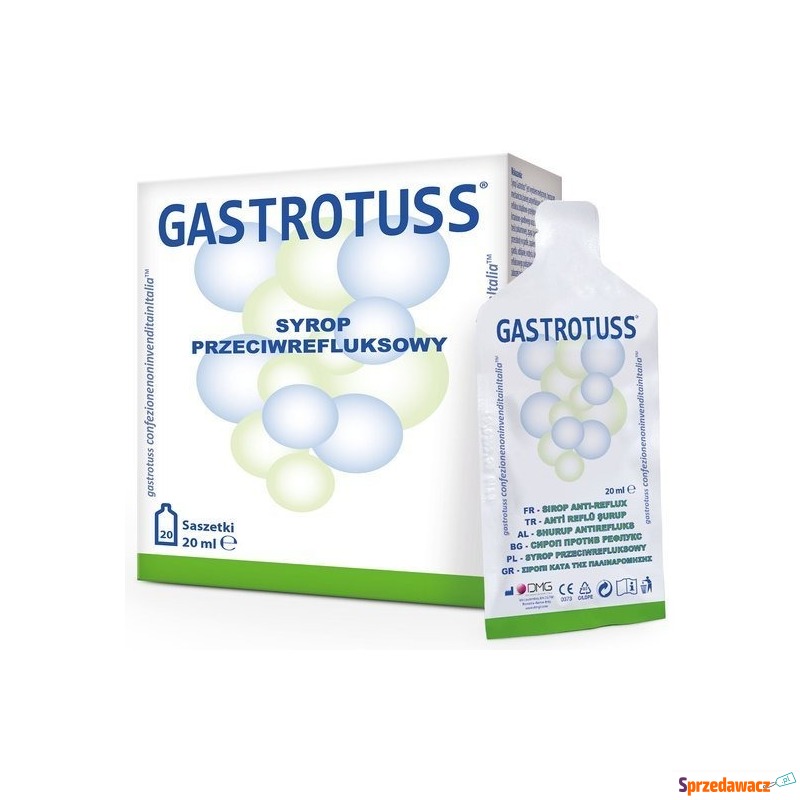 Gastrotuss syrop przeciwrefluksowy 20ml x 20 saszetek - Witaminy i suplementy - Kętrzyn