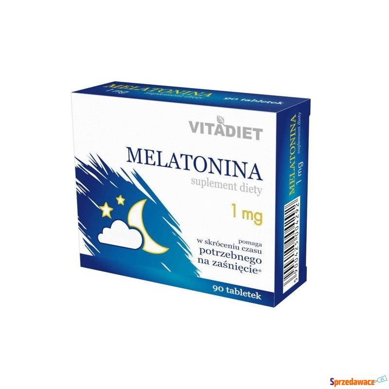 Melatonina 1mg x 90 tabletek - Witaminy i suplementy - Bytom