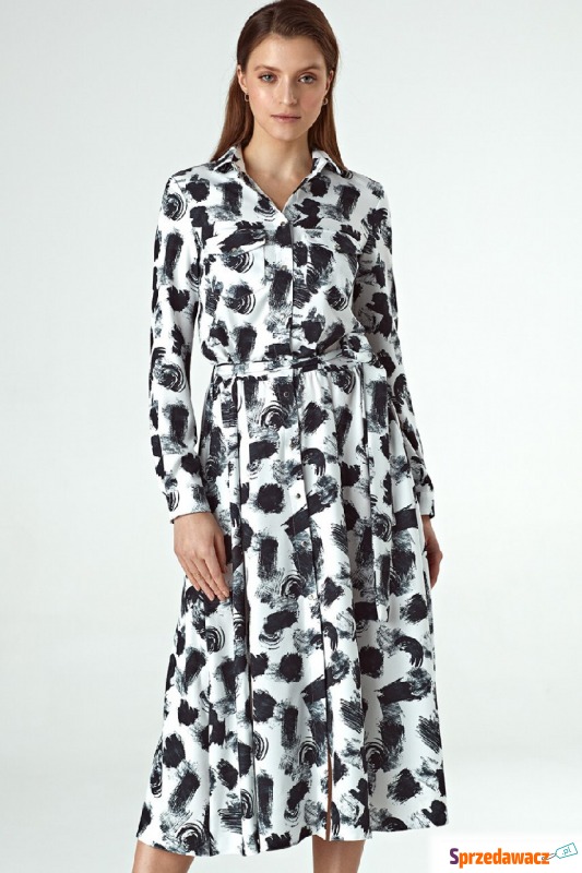 Colett - Koszulowa sukienka z wiązaniem w talii - Sukienki - Malbork