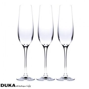 Zestaw kieliszków do szampana DUKA AURA 6 sztuk 200 ml szkło