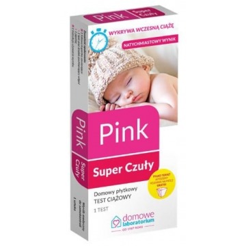 Pink super czuły test ciążowy płytkowy x 1 sztuka