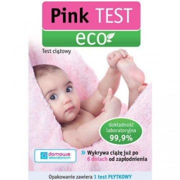 Pink eko test ciążowy 1 sztuka