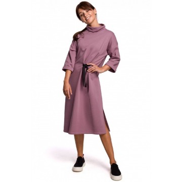 BE - Bawełniana sukienka oversize o prostym kroju