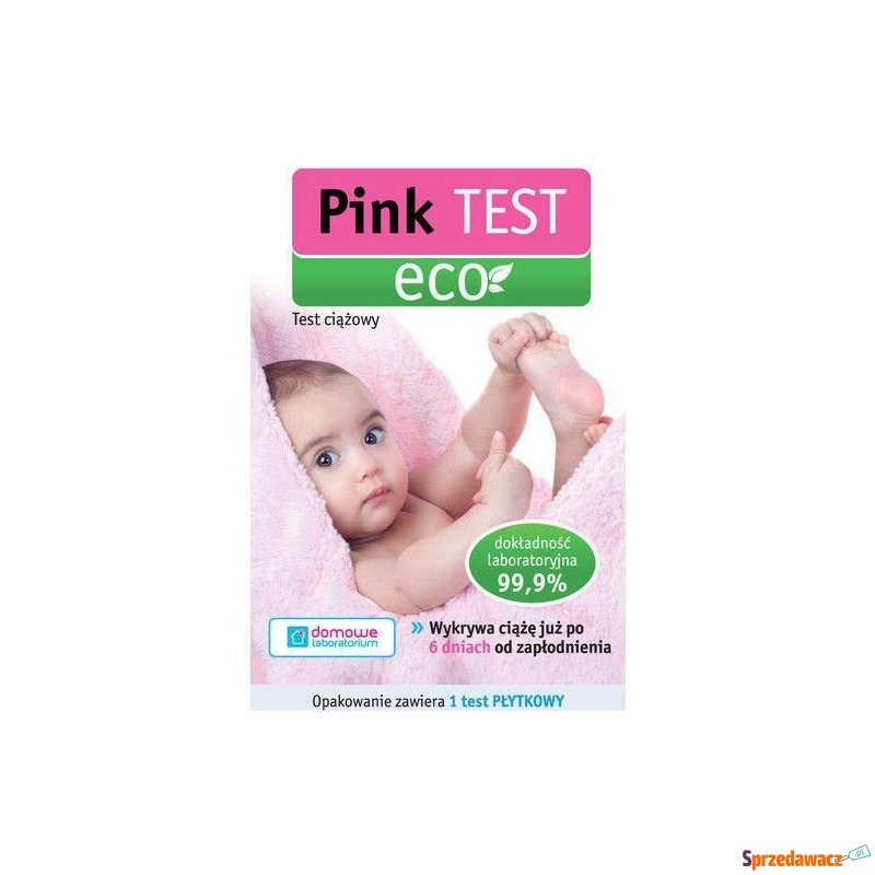 Pink eko test ciążowy 1 sztuka - Pozostałe artykuły - Police