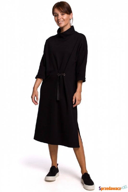 BE - Bawełniana sukienka oversize o prostym kroju - Sukienki - Bełchatów