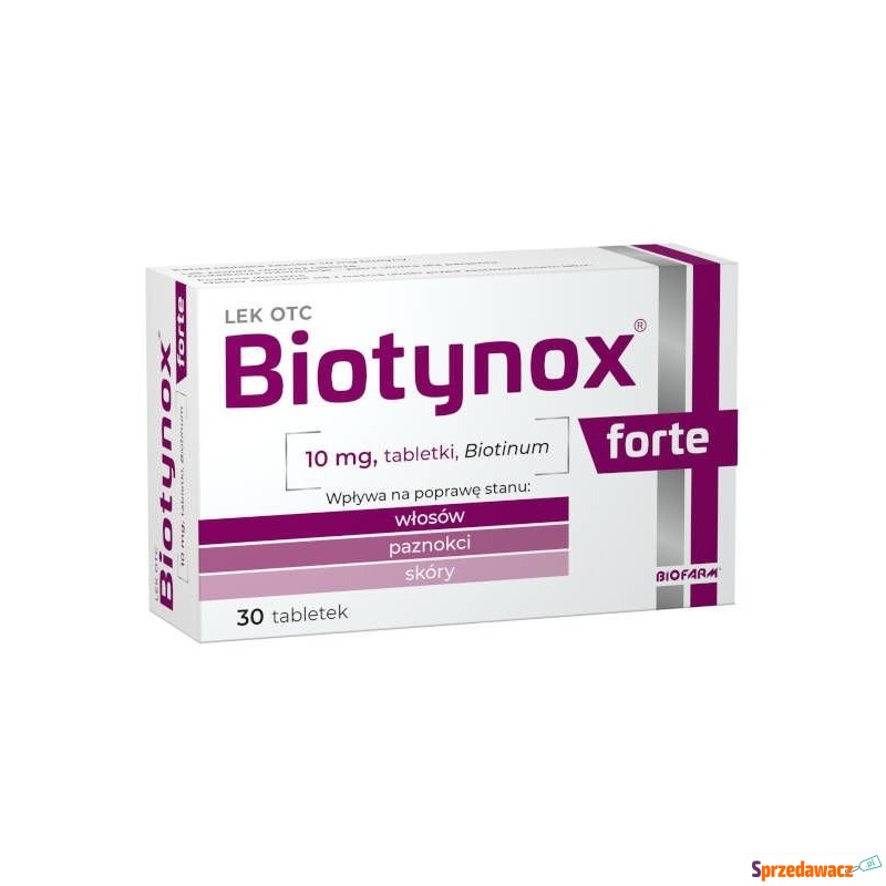 Biotynox forte 10mg x 30 tabletek - Witaminy i suplementy - Leszno