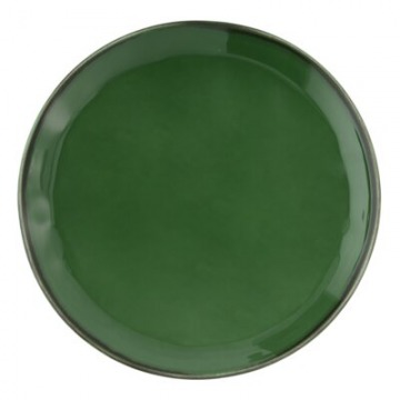 Talerz obiadowy DUKA REGNSKOGEN 28 cm zielony fajans