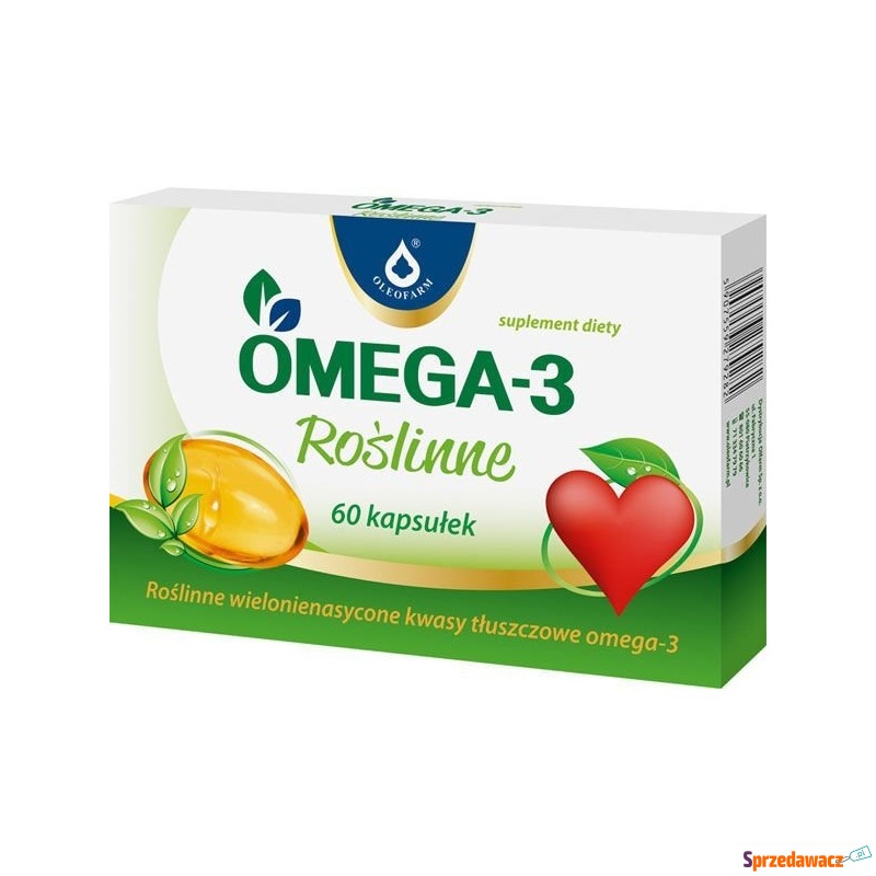 Omega-3 roślinne x 60 kapsułek - Witaminy i suplementy - Grudziądz