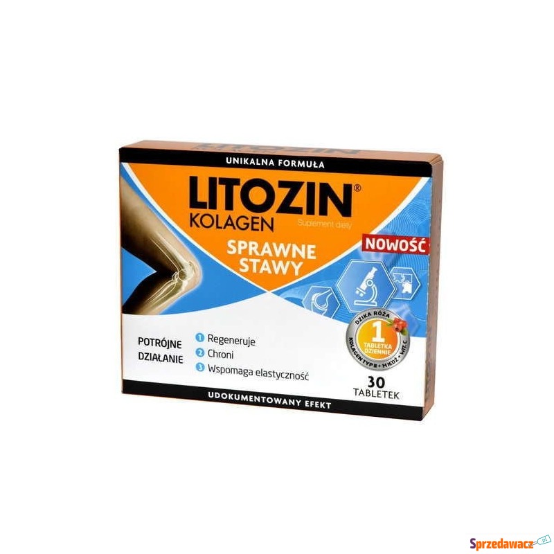 Litozin kolagen x 30 tabletek - Witaminy i suplementy - Inowrocław