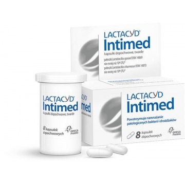Lactacyd intimed x 8 kapsułek dopochwowych