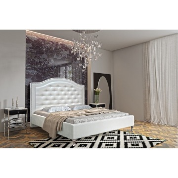 Nowoczesne i stylowe łóżko JASMIN z materacem160x200 w stylu glamour ! PROMOCJA !