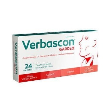 Verbascon gardło x 24 tabletki do ssania
