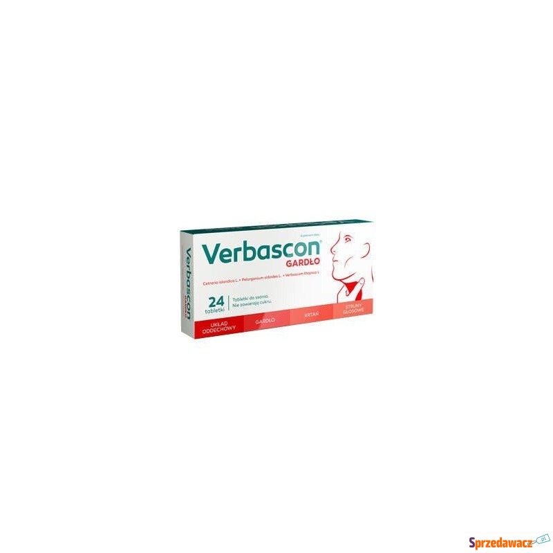 Verbascon gardło x 24 tabletki do ssania - Leki bez recepty - Swarzędz