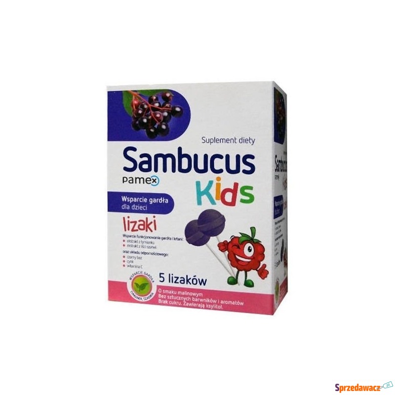 Sambucus kids lizaki x 5 sztuk - Witaminy i suplementy - Legnica