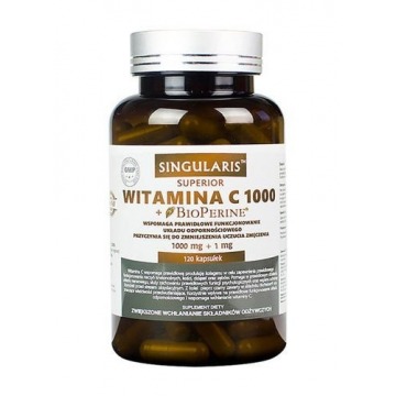 Singularis witamina c 1000mg + bioperine x 120 kapsułek
